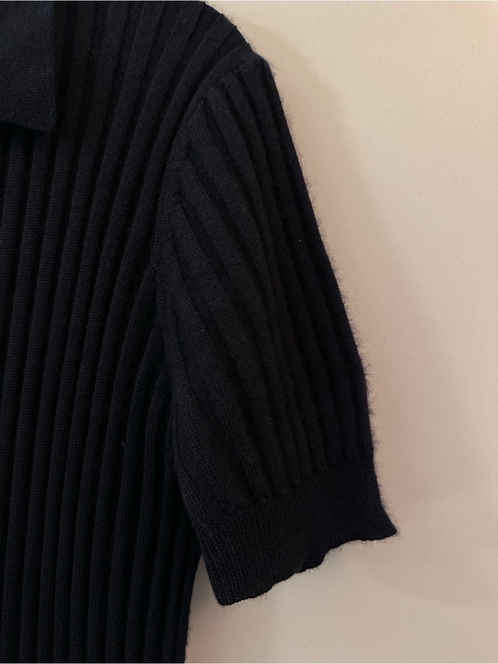 GABRIELA HEARST | Navy Ribbed Polo Maxi Dress - Picture 7 of 8